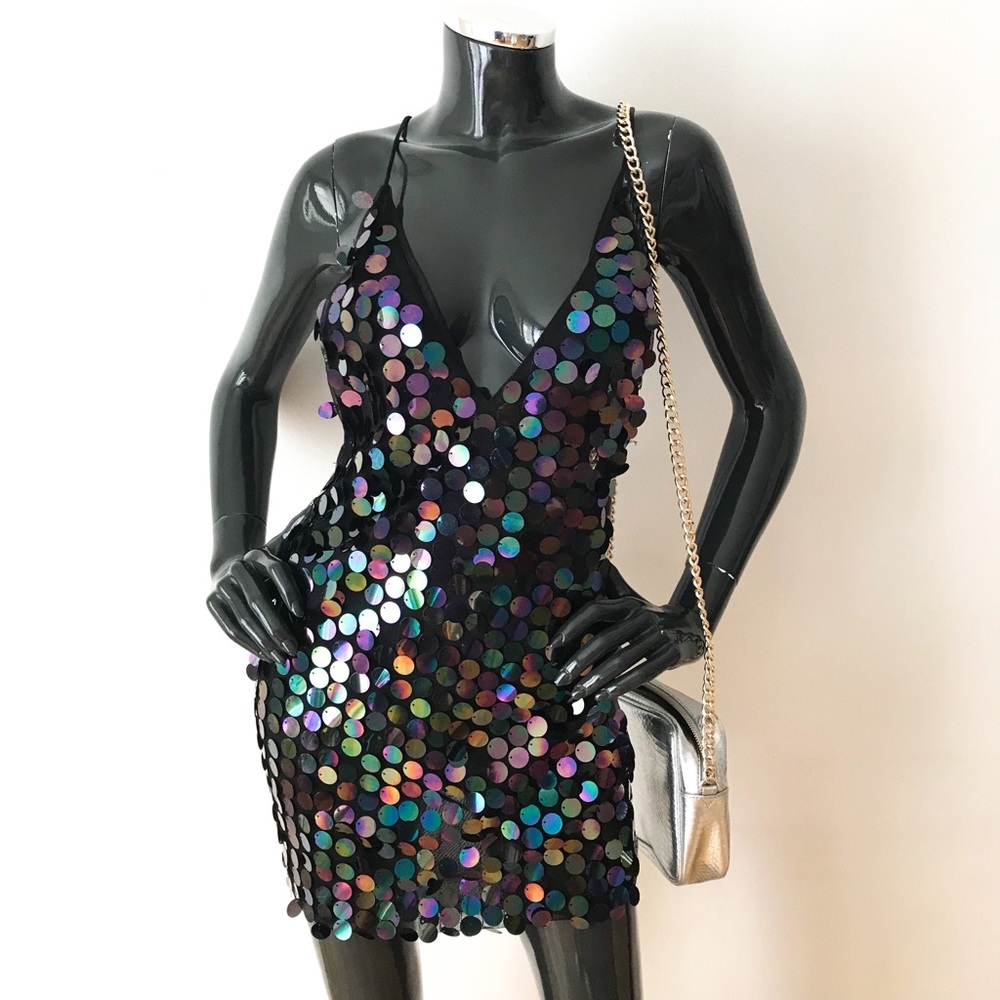 Brand New Evening Sequin Dress, Size Small